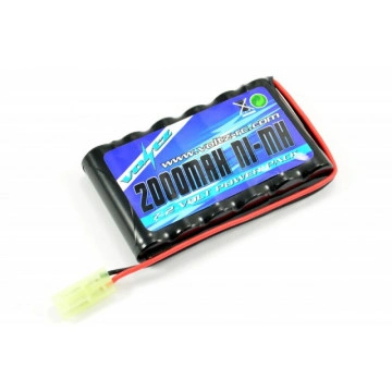 Acumulator NiMh 2000 mAh 7.2V flat pack, cu conector minia Tamiya