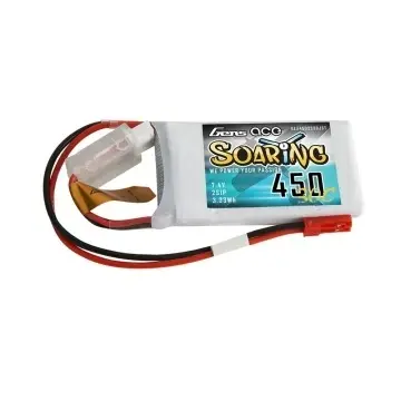 Baterie Lipo Gens Ace 450mAh 7.4V 30C 2S1P Softcase
