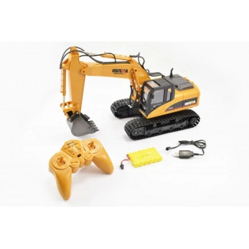 Excavator cu telecomanda HUINA, scara 1/14 2.4Ghz -16 Functii