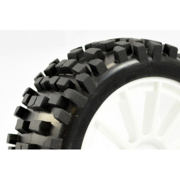 Roti automodele buggy 1/8, cu cauciucuri "Rock Block" si jante 12 spite, Fastrax - Img 2