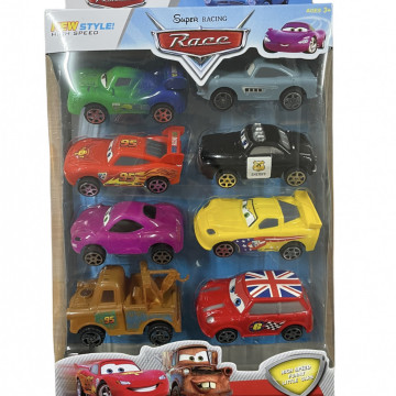 Set 8 Masinute Race (Cars) Pull&Go