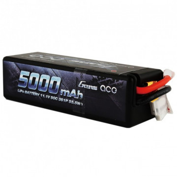 Acumulator Gens Ace 5000mAh 11.1 V 50C 3S1P Lipo HardCase - Img 2