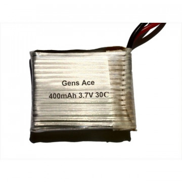 Acumulator LiPo 400 mAh 3.7V 30C 1S2P Gens Ace - Img 1