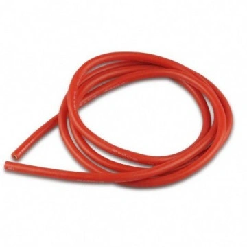 Cablu electric cu invelis siliconic pur, Rosu - 12 AWG, 1m lungime - Img 2