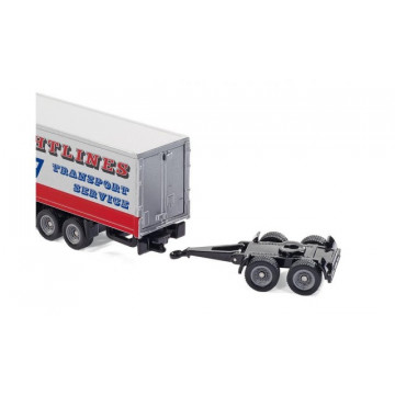  Macheta Camion TIR cu doua trailere
