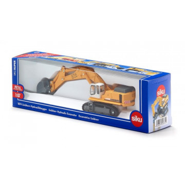 Macheta excavator hidraulic Liebherr 974 diecast, SIKU, scara 1/87 - Img 3