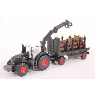 Macheta Tractor Fendt cu remorca, scara 1:87, SIKU - Img 4