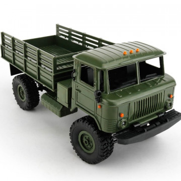 Masina cu telecomanda SST WPL-B24 Gaz-66 1/16 4x4 RTR, cu lumini - Img 4