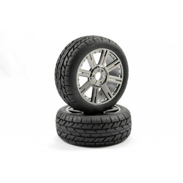 Roti automodele buggy 1/8, cu cauciucuri tip "Eagle" si jante 8 spite - Img 1
