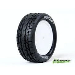 Set Anvelope Louise RC E-Rocket Buggy 1/10 Fata 4WD Soft (Kyosho)