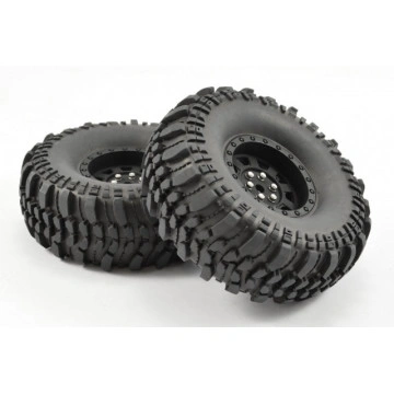 Set roti crawler Fastrax ROCKO 1.9" 110mm super-soft, jante negre