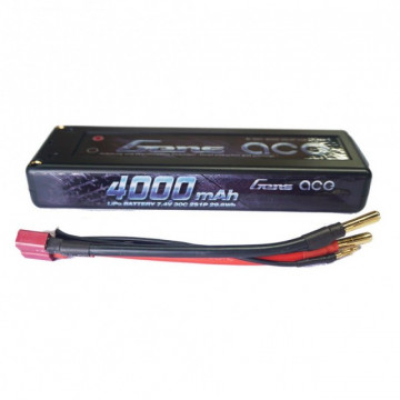 Acumulator LiPo  Automodele Gens ace 4000mAh 7.4V 25C 2S1P Hard Case - Img 2