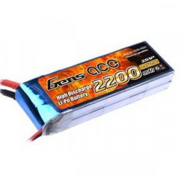 Acumulator LiPo Gens Ace 2200mAh 7.4V 25C 2S1P - Img 1