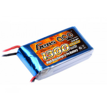 Acumulator LiPo GENS ACE 7.4 V/ 1300 mAh / 25C - Img 1