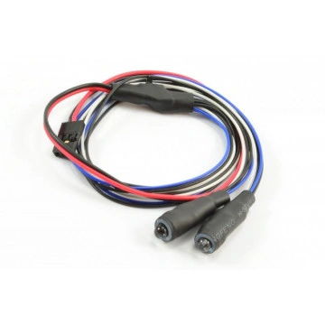 Kit 2 Led-uri  Angel Eyes Albastre cu fir si intrerupator pentru automodele