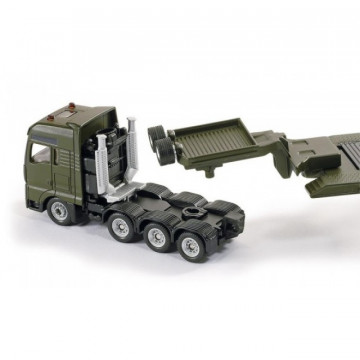 Macheta camion MAN cu trailer si tanc Leopard, SIKU, scara 1:87 - Img 5