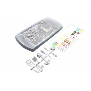 Set decorativ de interior cu sofer si bord pentru automodele de drift, scara 1/10