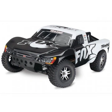 Automodel Traxxas Slash 4x4 VXL-3 Brushless FOX cu sunet realistic OBA & TSM®