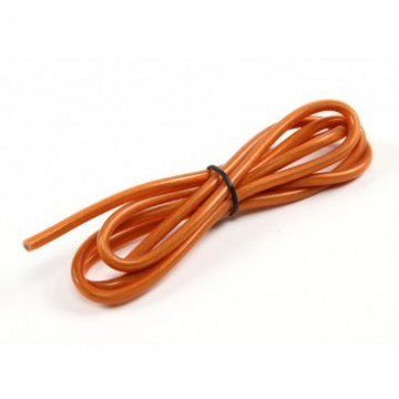 Cablu electric cu invelis siliconic pur, 12 Awg - 1m lungime Portocaliu - Img 2