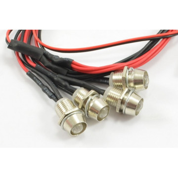 Lumini LED Fastrax Rosii cu suport si alimentare din receptor, 4 buc - Img 2