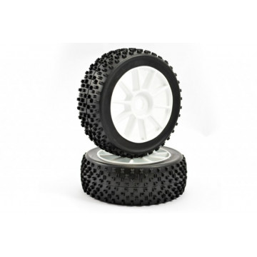 Roti automodele buggy 1/8 - Cauciucuri Maths si jante cu spite - Img 1