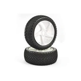 Roti Fastrax buggy premontate cu banda de rulare profil H, scara 1/8-set 2 buc
