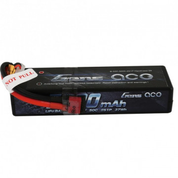 Acumulator Automodele Gens ace 5000mAh 7.4V 50C 2S1P Hard Case Lipo - Img 2