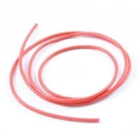 Cablu electric cu invelis siliconic pur, 16 AWG, 1m , Rosu