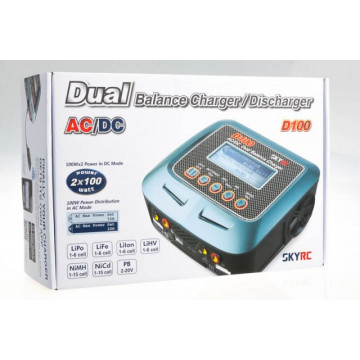 Incarcator Profesional Universal SkyRC D100AC/DC cu doua porturi , 100W - Img 4
