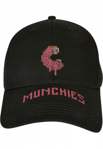 Munchie Stitches Curved Cap black/mc one size