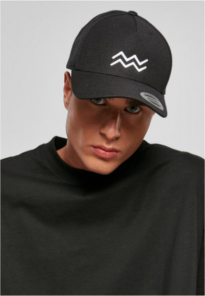 Zodiac YP Classics 5-Panel Premium Curved Visor Snapback Cap aquarius one size