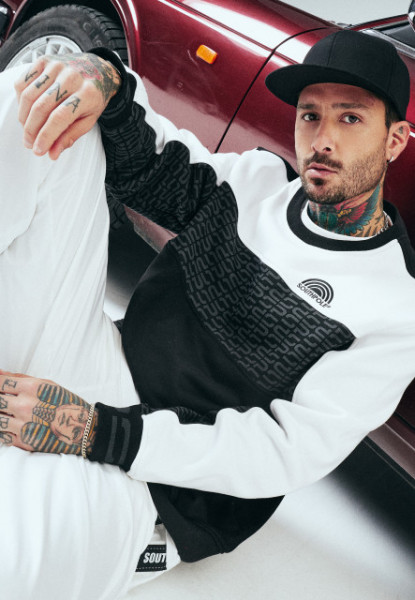 Southpole Color Block Crewneck