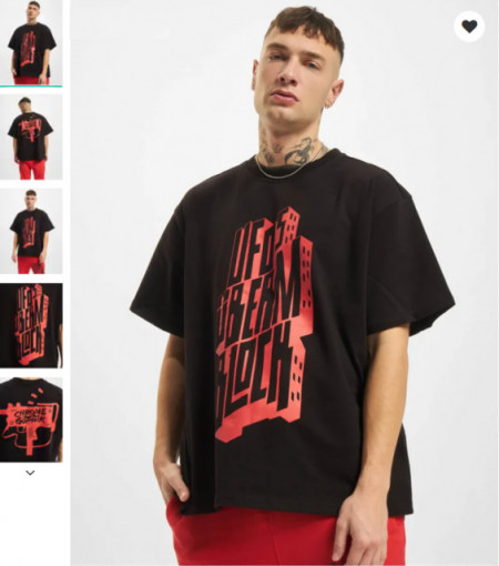DEF Men T-Shirt U.Ü.B x DEF in black
