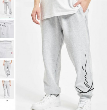 Karl Kani Men Sweat Pant Signature Retro in grey
