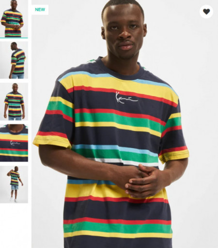 Karl Kani Signature stripe tee navy
