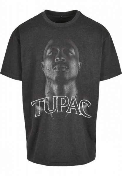 Tupac Up Oversize Tee charcoal L