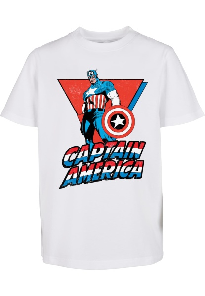 Marvel Captain America Kids Tee white 110/116
