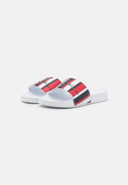 Signature Stripe Pool Slides navy