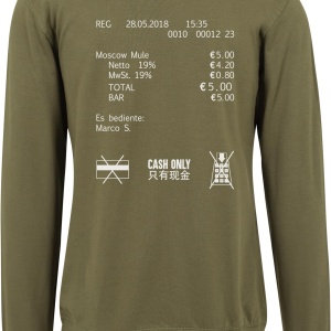 Cash Only Crewneck charcoal L - Img 4