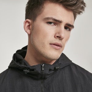 Crinkle Panel Track Jacket blk/wht 3XL - Img 5