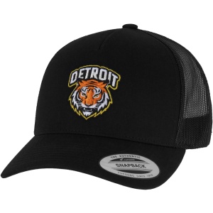 Detroit Tiger Head Patch 5-Panel Retro Trucker Cap - Img 1