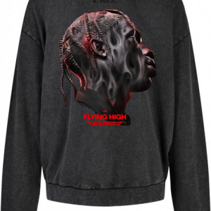 Flying High Oversize Hoody acid black L - Img 2