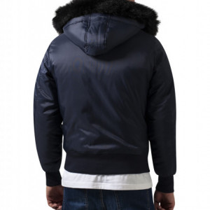 Hooded Basic Bomber Jacket - Img 3