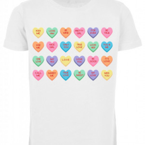 Kids Sweet Heart Candy Tee white 110/116