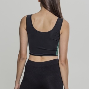 Ladies Side Stripe Cropped Zip Top - Img 6