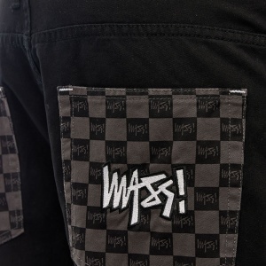 Mass Denim Higher Pants Extra Baggy Fit black - Img 2