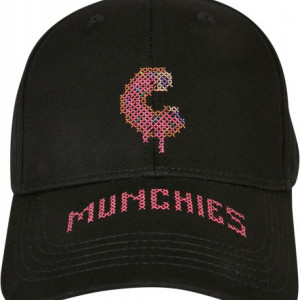 Munchie Stitches Curved Cap black/mc one size