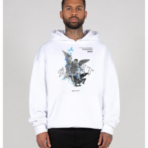 SAINT V.1 Heavy Hoody Oversized Essentials V.4 white L