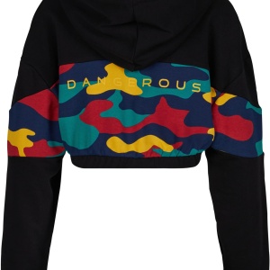 Dangerous DNGRS Hoody HideMe black camo L - Img 2