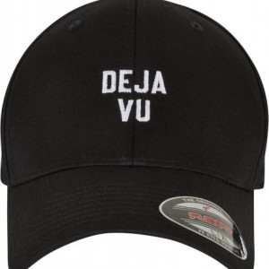 Deja Vu Flexfit Cap black/white L/XL